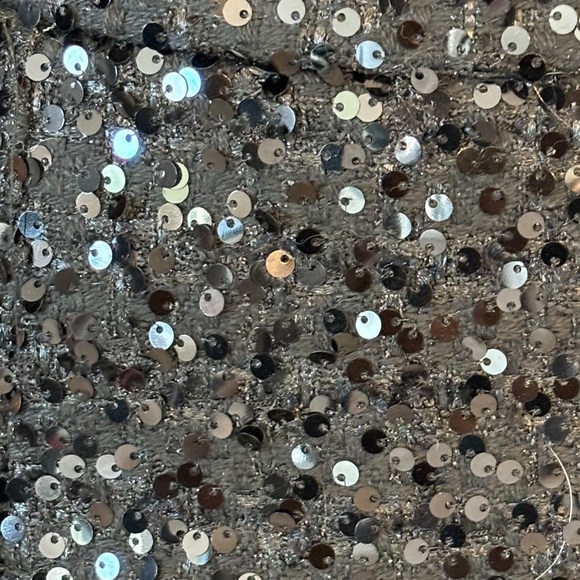 A-Line Black Sequin Skirt - Picture 2 of 7